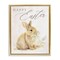 Stupell Industries Vintage Happy Easter Bunny Floating Frame, design by Lux + Me Designs